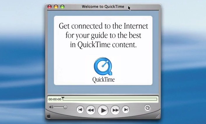 Mac OS X 10.3 Panther Quicktime App (2003)